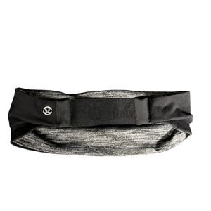 Women's Lululemon Luxtreme Reversible Training Headband Sweatband Black Gray OS
